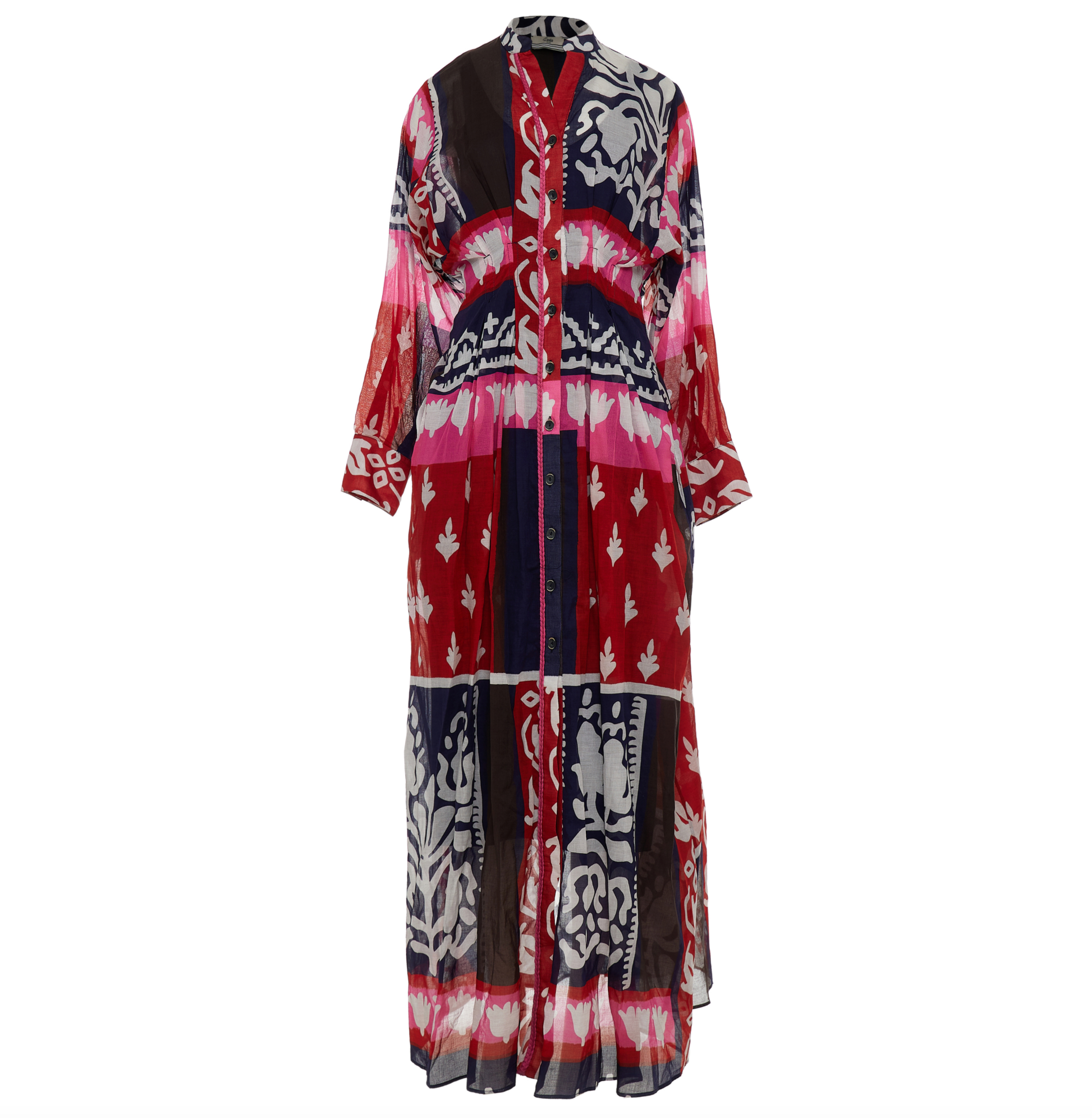 Confident Dress -Blue / Red