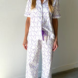Heart Pj Set -Lavender