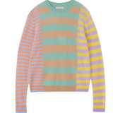 Cashmere Cut Up Stripe Crew