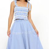 Olivia Skirt in Sconset Blue