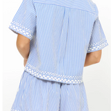 Riley Shorts in Sconset Blue