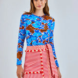 Bay Skirt -Poppy Stripe