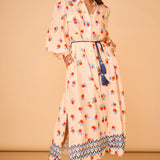 Wilder Dress - Watercolor Floral Border