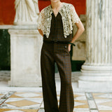 Beatrice Cuffed Wool Pants