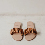Haylee Scrunch Sandal -Cognac
