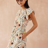 Cora Midi Dress -Kirini Meadow