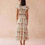 Cora Midi Dress -Kirini Meadow