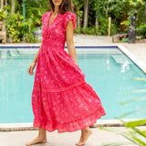 Cora Dress -Deep Pink