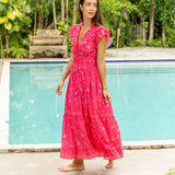 Cora Dress -Deep Pink