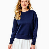 Harper Dress -Navy/White