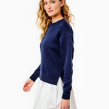 Harper Dress -Navy/White