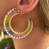 Fringe Hoop - White Bright