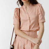 Athina Linen Shirt -Soft Pink