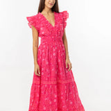Cora Dress -Deep Pink
