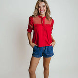 Sutton Blouse - Red