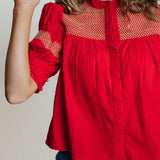 Sutton Blouse - Red