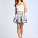 Rowan Skirt -Navy Floral