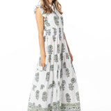 Paulina Dress -Green Tea