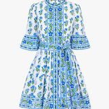Gemma Dress in Lapis Meadow