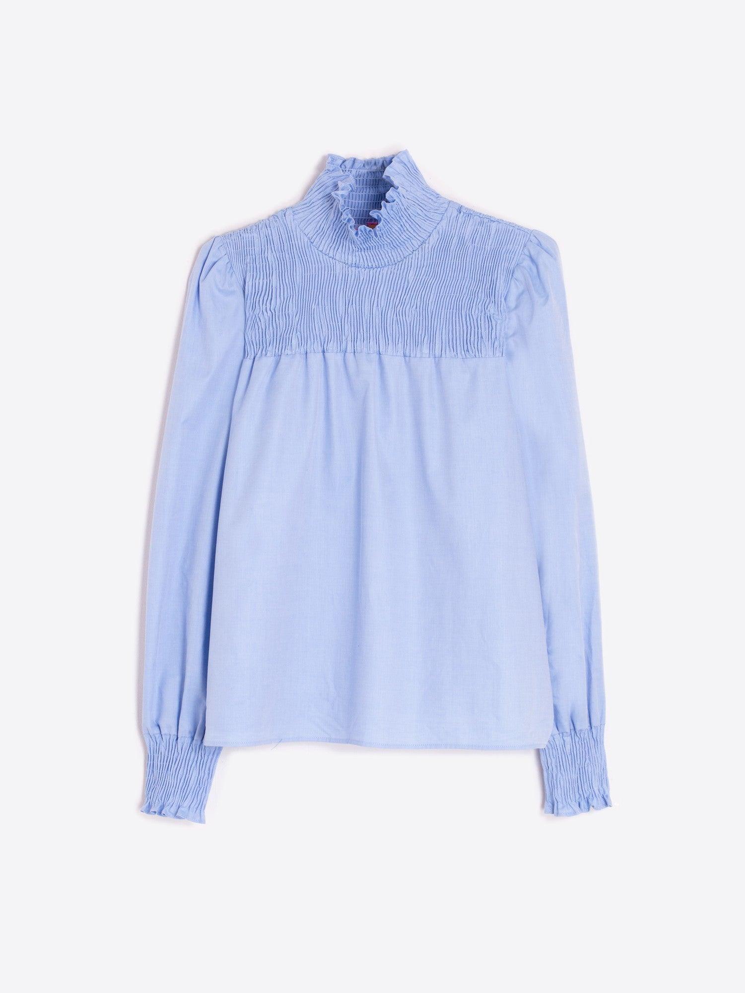 Blue Frock Neck