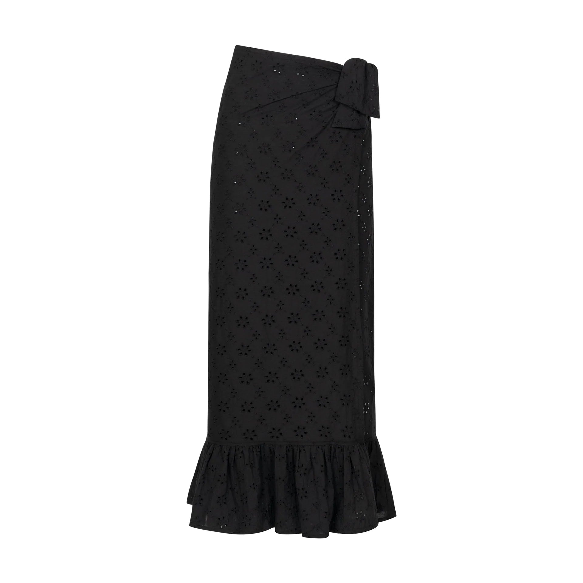 Black Eyelet Sarong